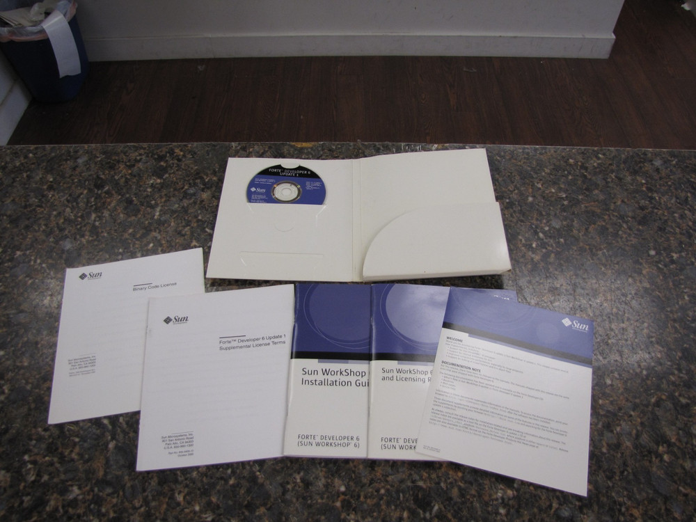 SUN Microsystem Forte Developer 6 Update Install Kit w/ Manuals CD Software-MP25