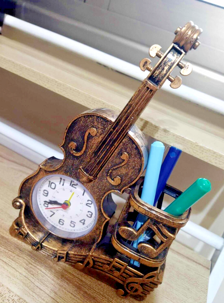 Home & Desktop Accessories Guitar Clock Shape