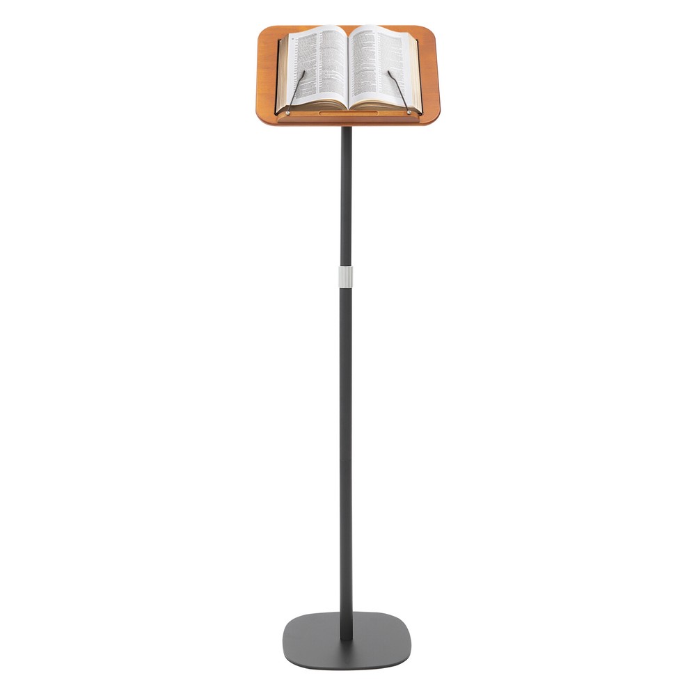 Adjustable Book Stand with Durable Iron & Wood, Perfect for Reading