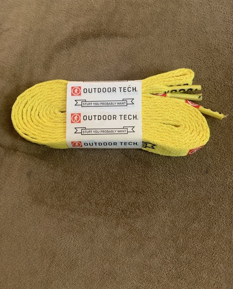Outdoor Tech Yellow Shoelaces NEW