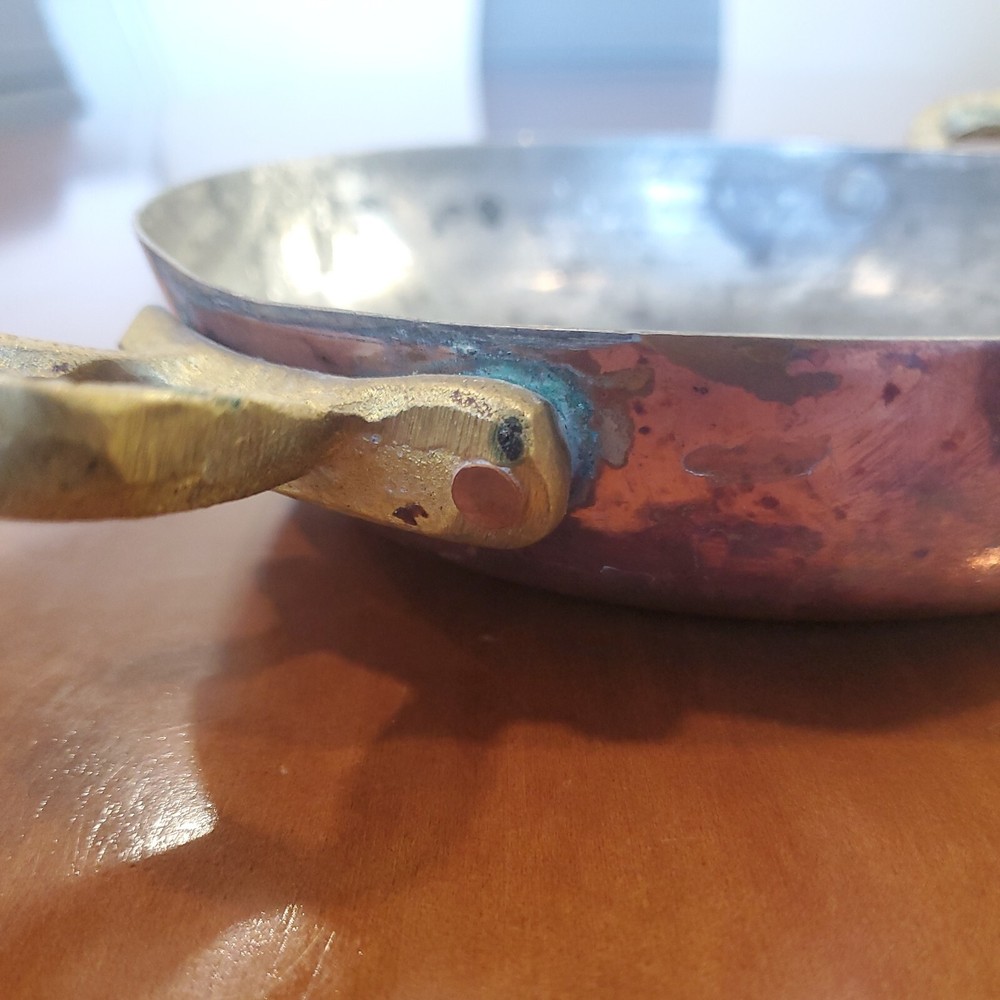 Ali's Copper Shop Turkey Heavy Hammered Copper Small Pan