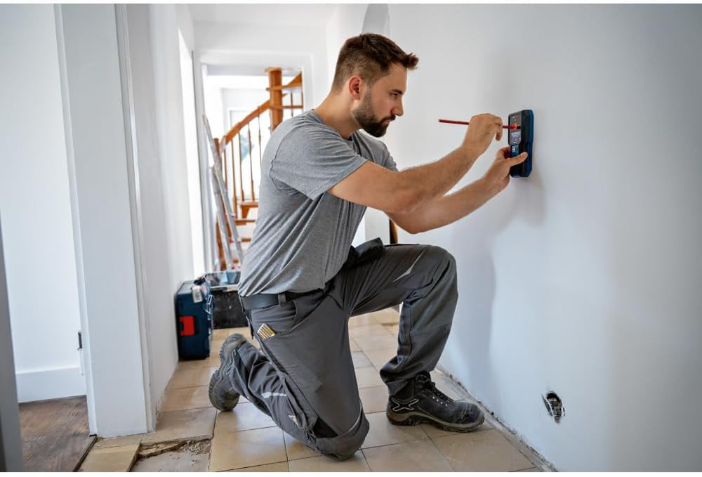 GMS120-27 Professional Wall Scanner, Multi-Function Stud Finder, and Live Wire D