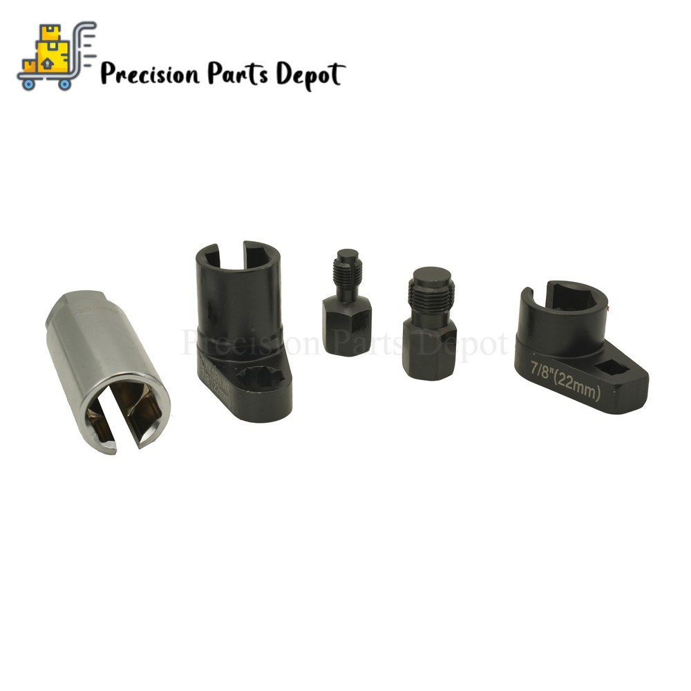 5PCS O2 Oxygen Sensor Socket Thread Chaser O2 Sensor Wrench Removal Tool Kit Set