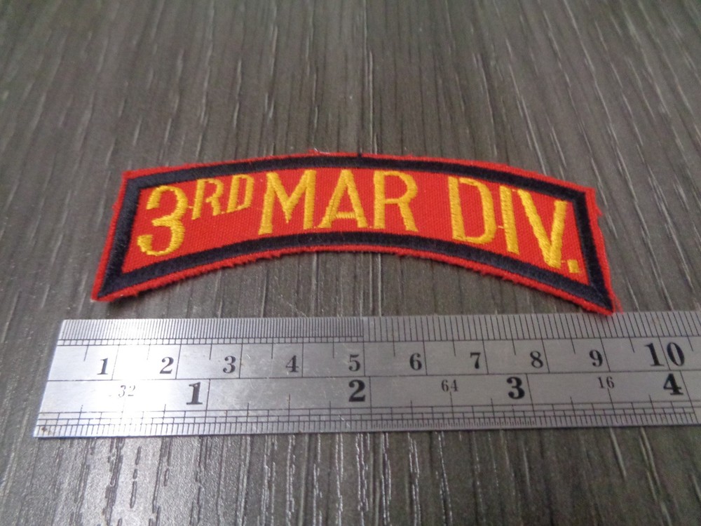 Marine Corps - 3RD MARINE DIVISION- Shoulder Tab/Scroll PATCH