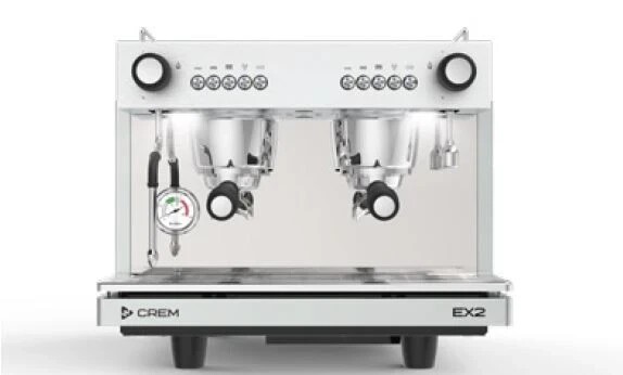 EXPOBAR CREM EX2 2 GROUP COMPACT MAKER ESPRESSO COFFEE MACHINE BRAND NEW WHITE