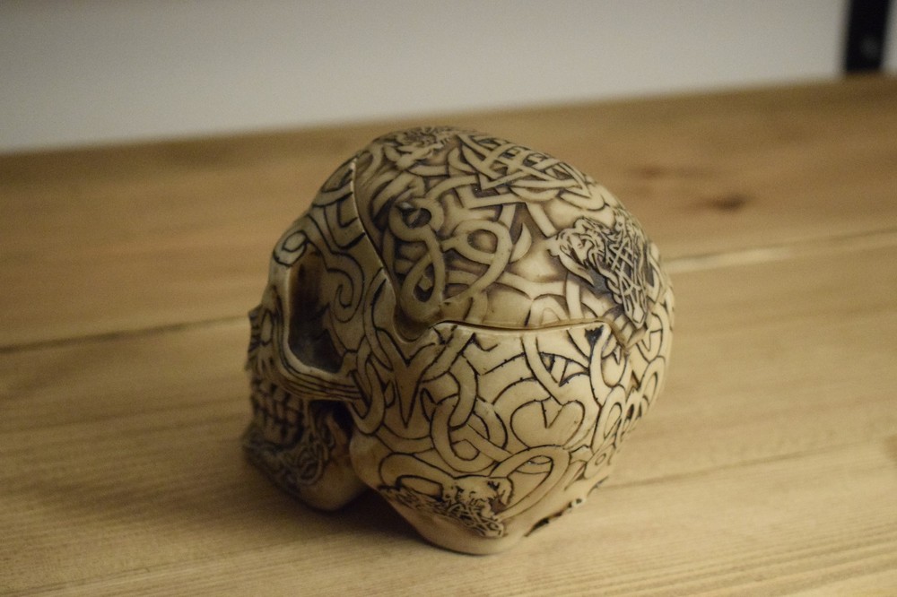 Skull Pot Removable Top Home Office Decor
