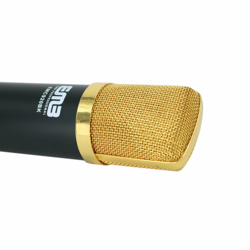 EMC920 Multi Pattern Recording Large Diaphragm Condenser Studio Microphone Black