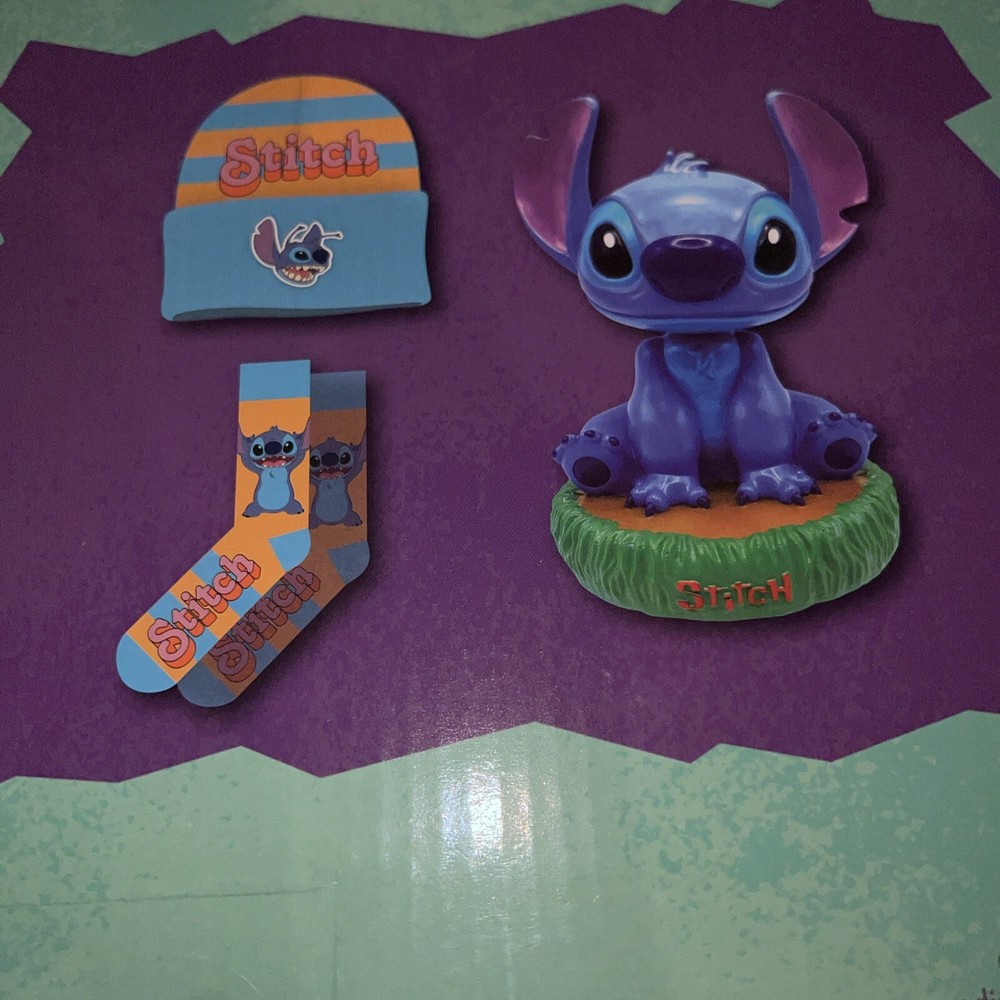 Disney STITCH Bobble head Gift Set