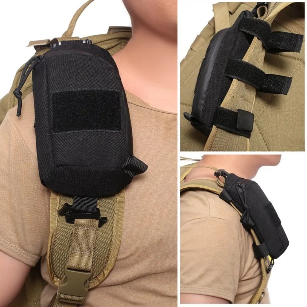 EDC Tool Bag Tactical Molle Military Phone Pouch Shoulder Strap Pack Compact Bag