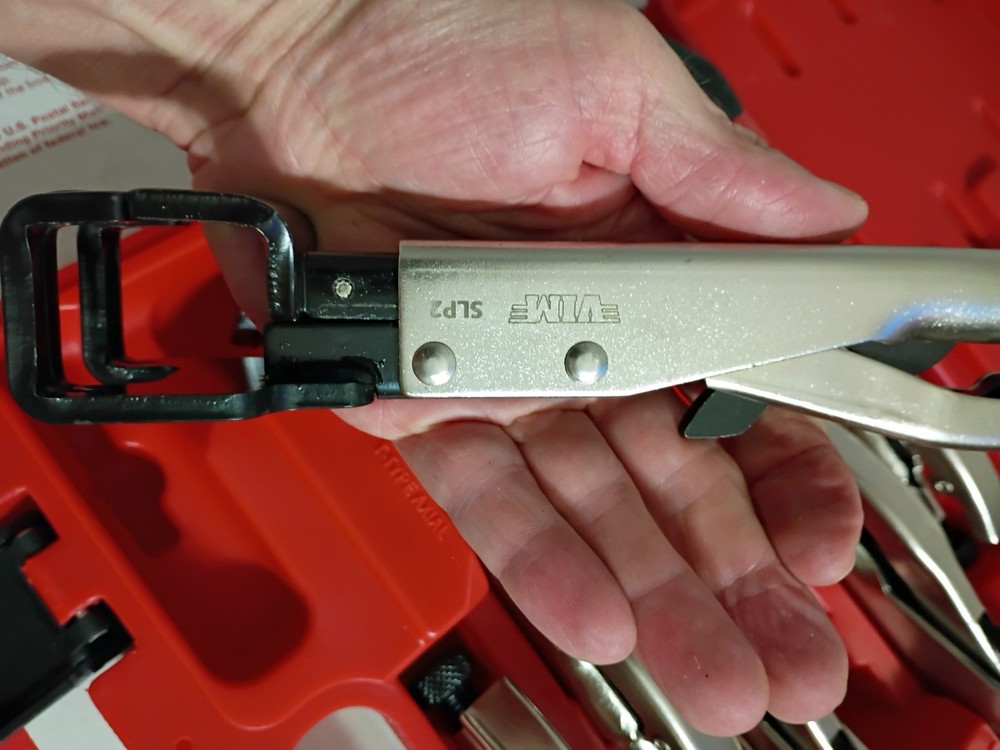 New! VIM Adjustable Side Lock Set Welding Pliers w/ Push Button Release 6 Pc