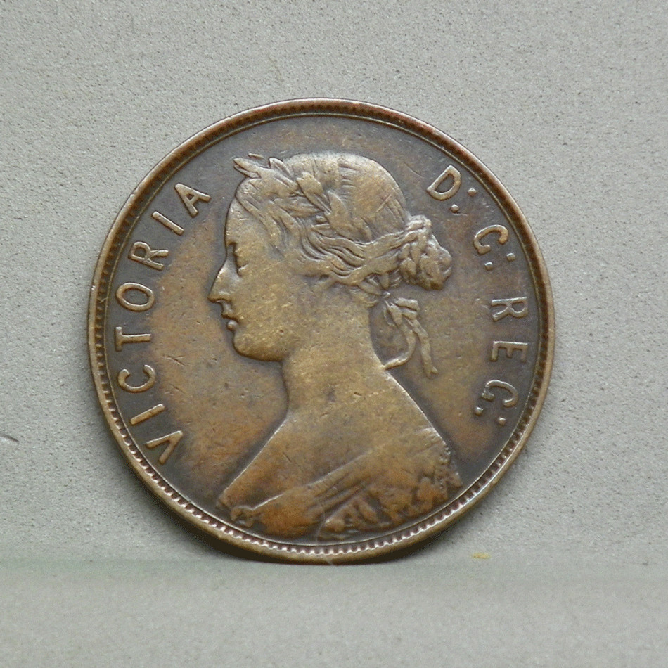 NEWFOUNDLAND 1873 1 CENT, VF (CP-4)