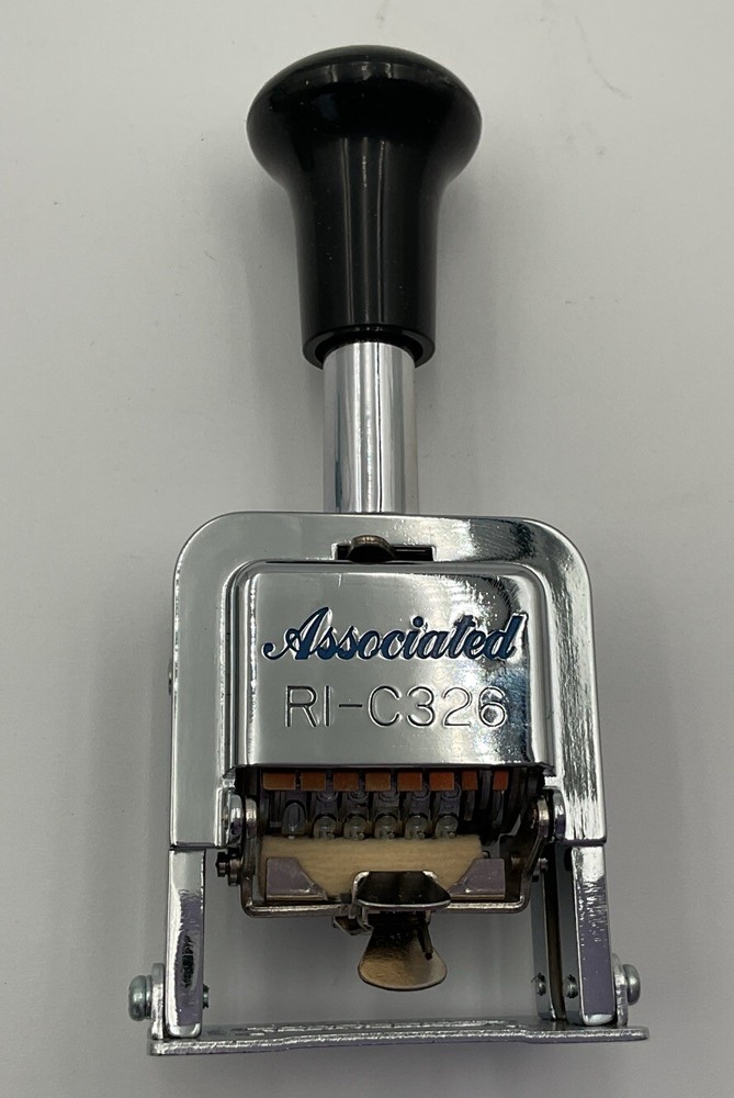 Vintage Associated Numbering Machine R1-C326, Style E
