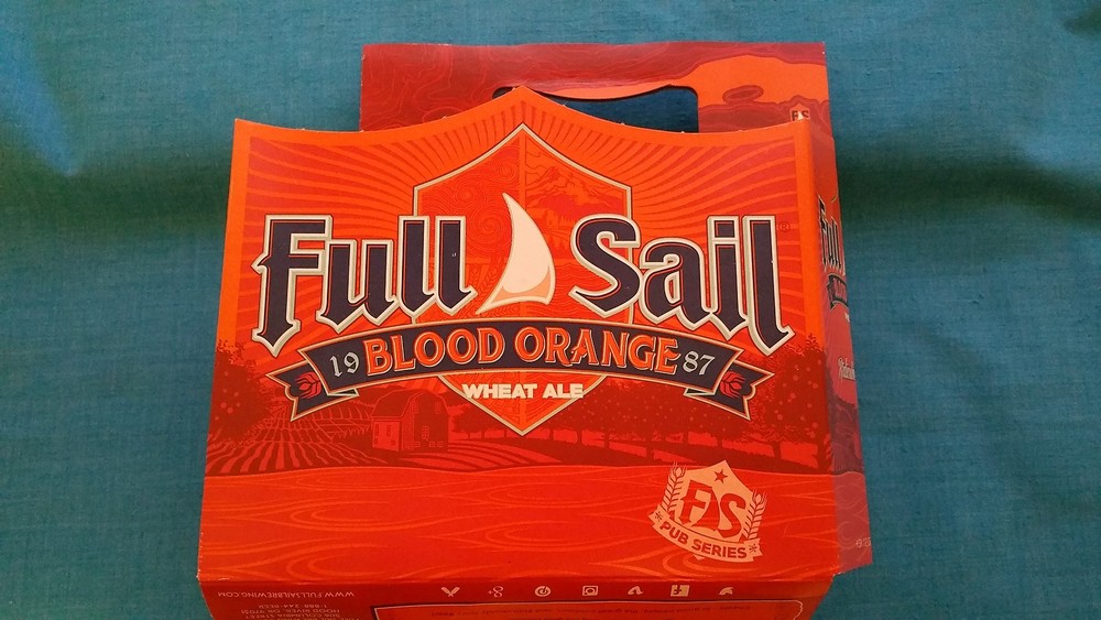 FULL  SAIL         "BLOOD  ORANGE  WHEAT  ALE"         EMPTY  6  PACK  CARRIER