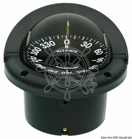 RITCHIE Helmsman 3" 3/4 (94 mm) compass compensators night lighting black