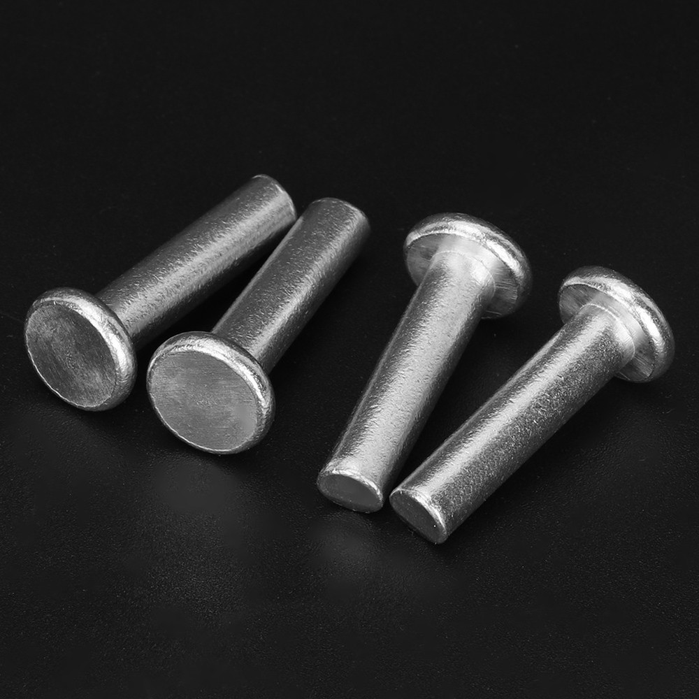 20pcs M6x25 Flat Head Aluminum Solid Rivets GB867