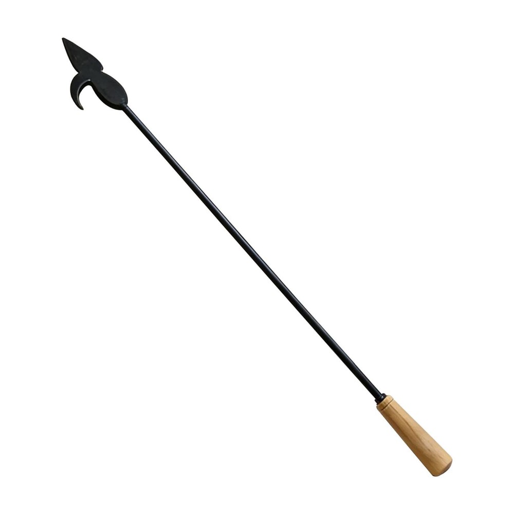 Fire Tool 32" Long Fireside Accessory Heavy Duty Campfire Tool Fire Pit Tool for
