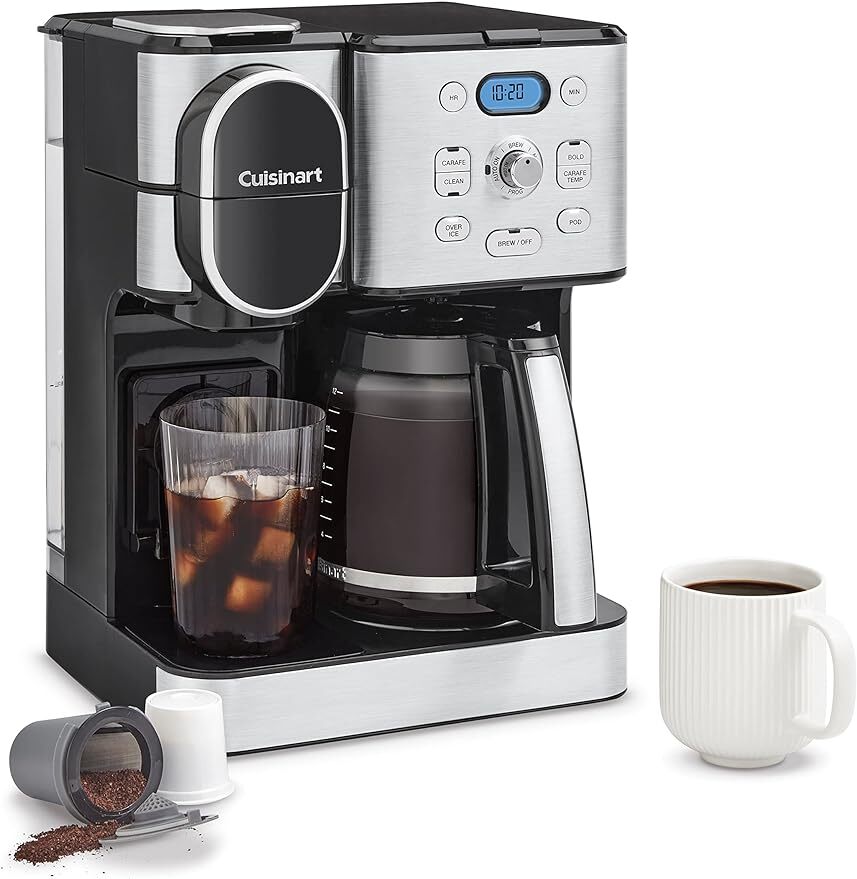 Coffee Maker, 12-Cup Glass Carafe, Automatic Hot & Iced Coffee Maker