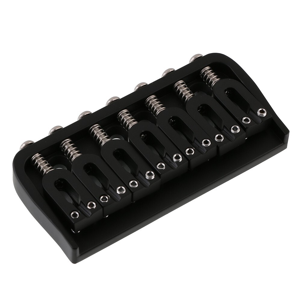 7 String Guitar Fixed Bridge for 7 String Strat Tele Style Guitar Black