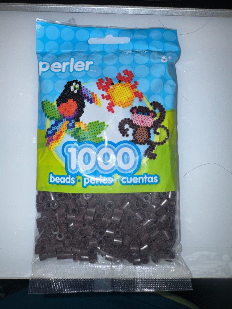 Perler Beads 1,000/Pkg-Cocoa