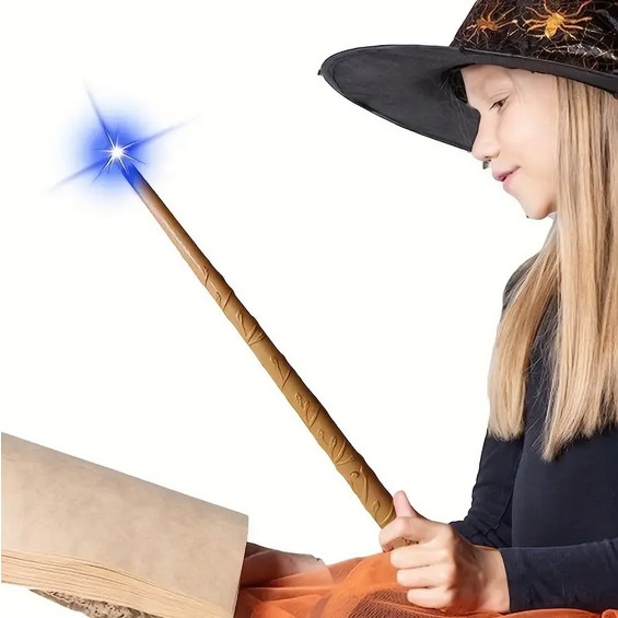 Light Up Wand Costume Accessory Halloween Witch Warlock