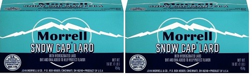 Morrell Snow Cap Lard 2 Pack