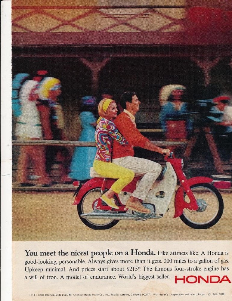 Magazine Ad - 1966 - Honda Motorcycles
