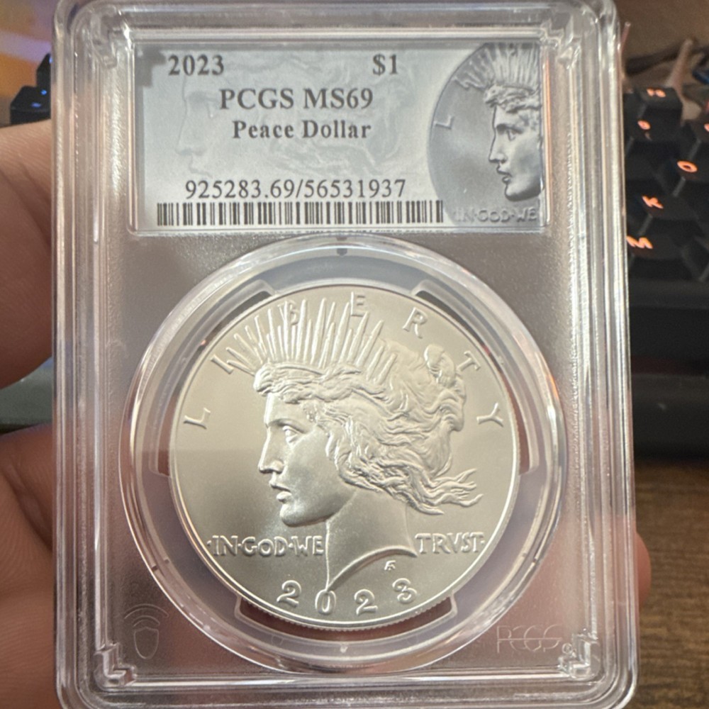 2023 Peace Dollar $1 PCGS MS69 Silver Coin