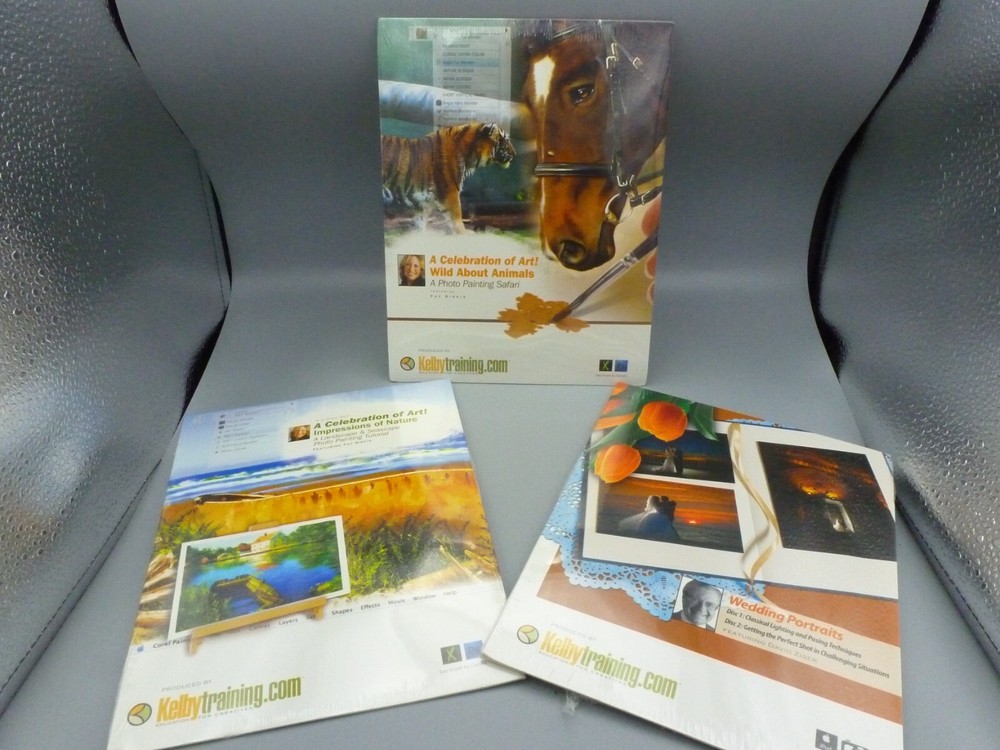 (LOT OF 3) KELBY TRAINING WEDDING-LANDSCAPE-ANIMALS TUTORIAL DVD'S -99