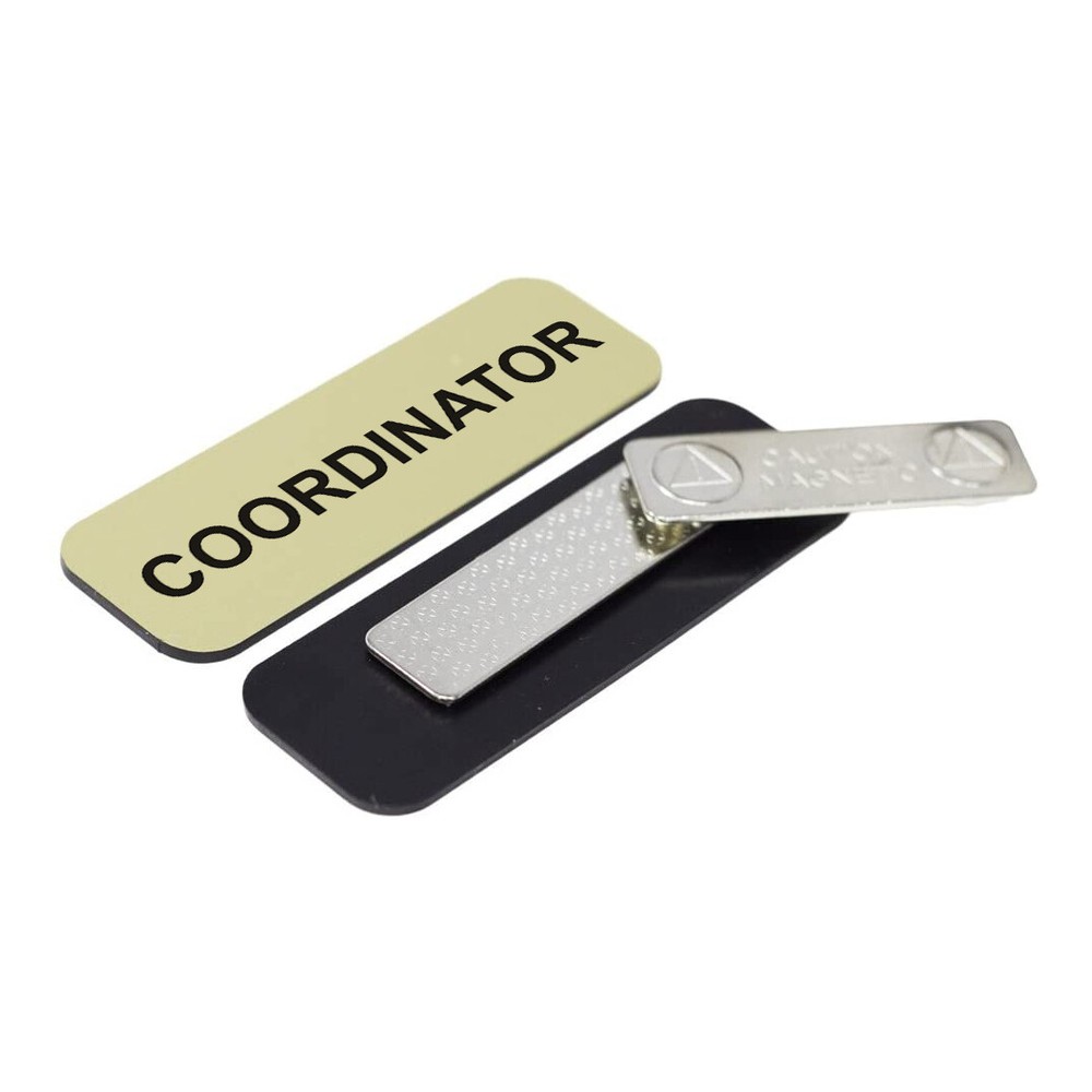 Coordinator 1 x 3" Name Tag/Badge, (3 Pack)