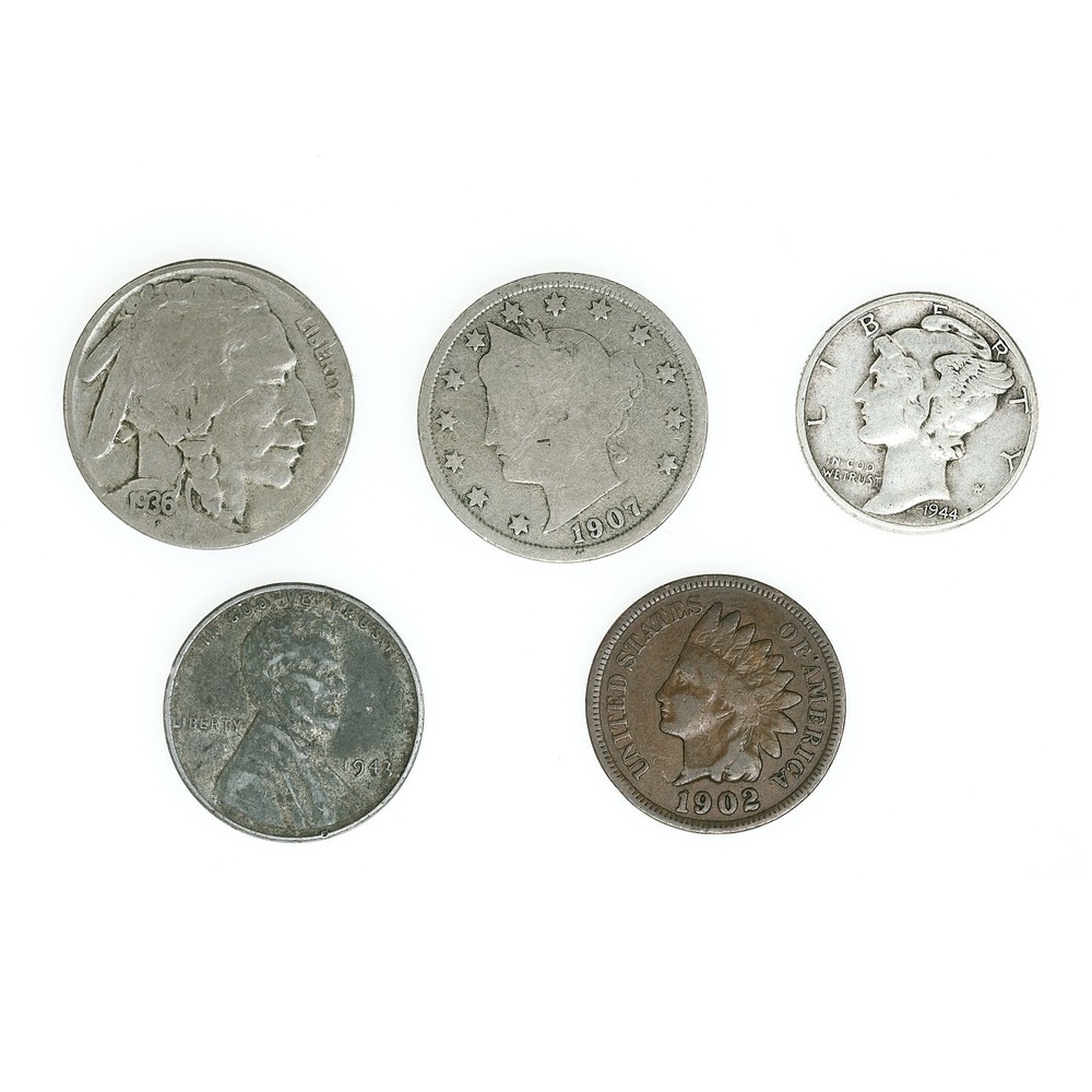 1 Set of 5 diff. USA Coins