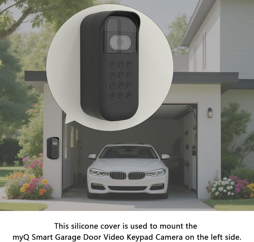 Comprehensive Silicone Protective Cover for myQ Garage Keypad - Left Version