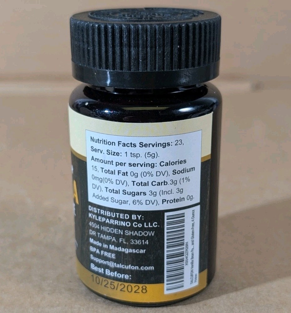 Madagascar Vanilla Bean Paste w/seeds for cooking (4 oz)