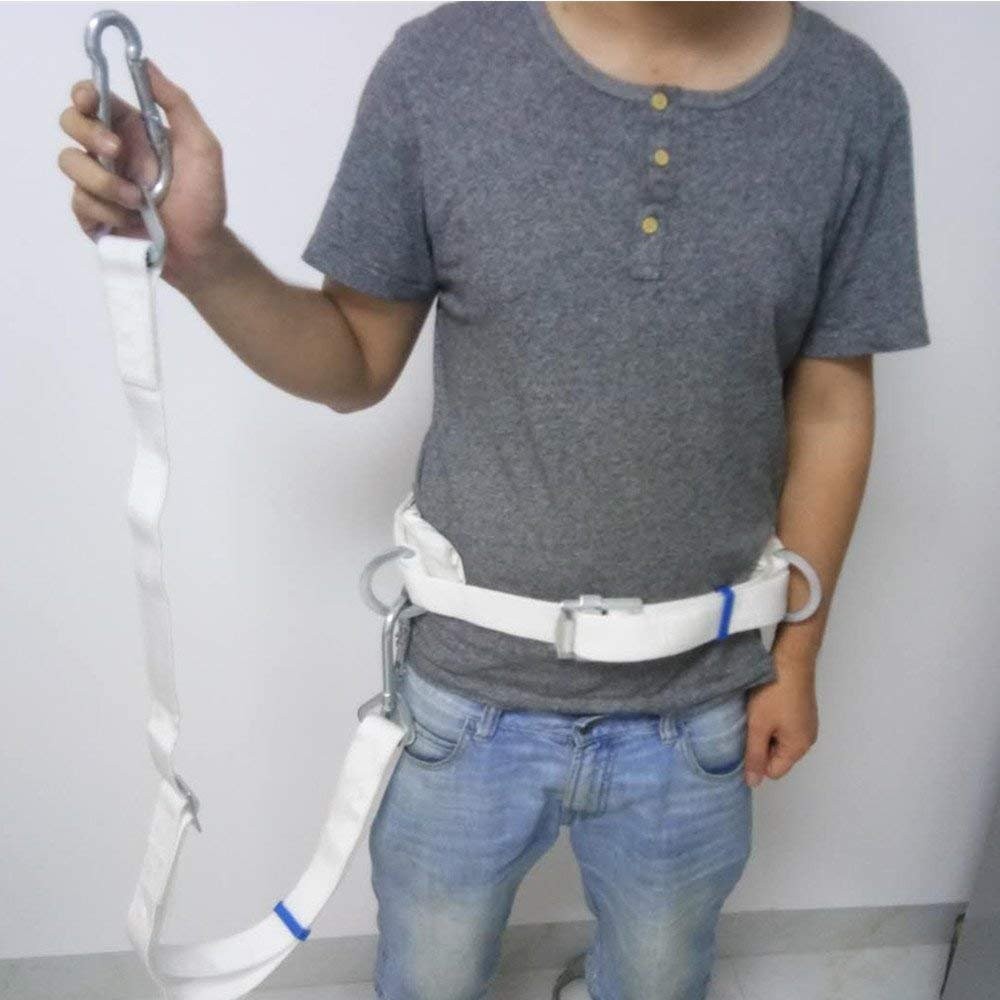 Safety Belt with Adjustable Lanyard, Tree Climbing Harness Protective Gear, Pers