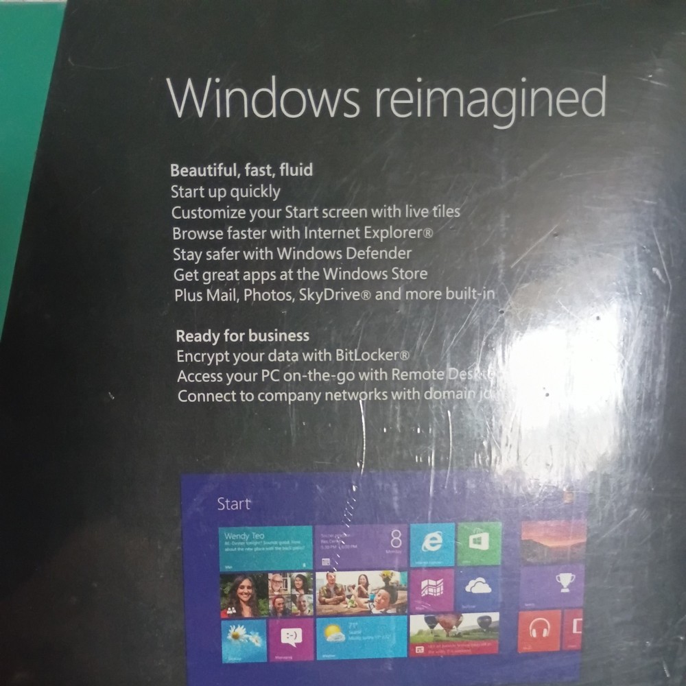 Microsoft Windows 8 Pro Product License 32/64 BIT DVD - SEALED