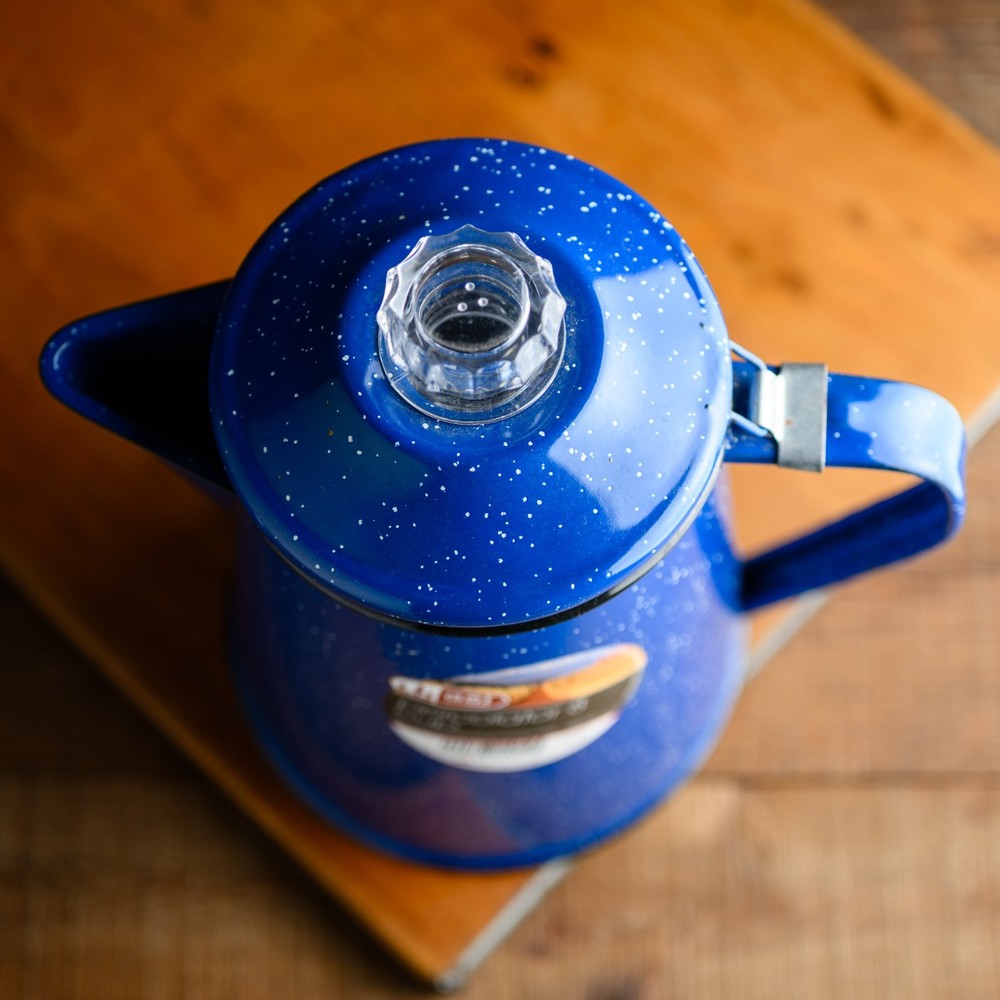 GSI Outdoors Percolator Coffee Pot | Enamelware for Brewing Coffee 8 Cup - FLAW