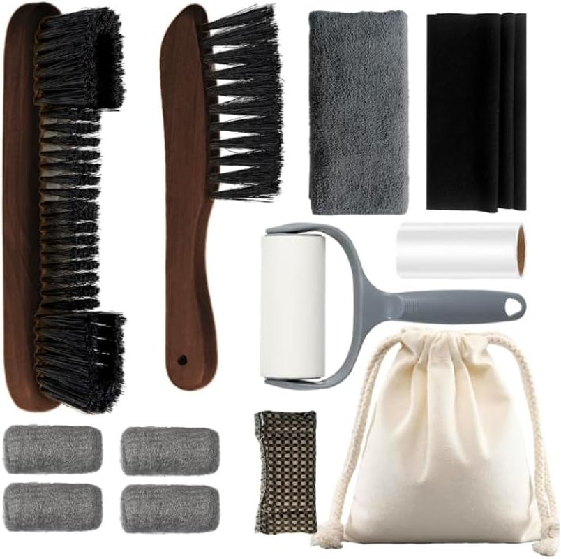 Pool Table Brush Set for Felt, 12 Kit Billiard Table Cleaning Accessories with 2