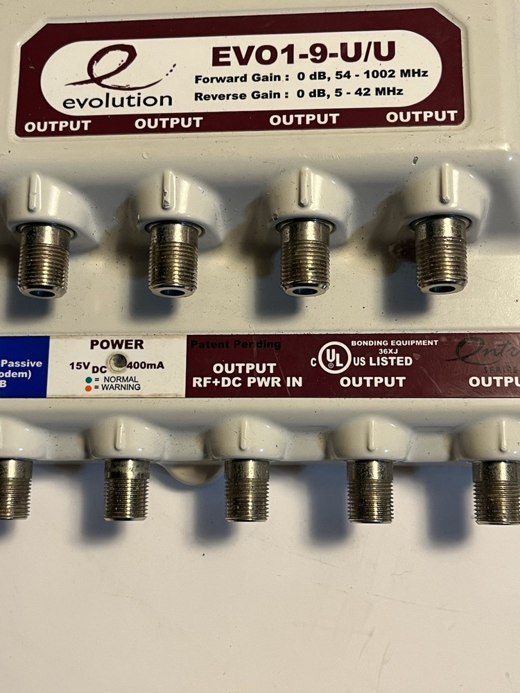 PPC EVO1-9-U/U Active Return CATV 9 Port Coax Preowned JC