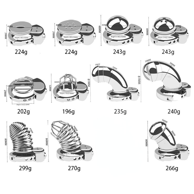 Adjustable Male Chastity Cage Lock Adjustable Ring Chastity Cage Device