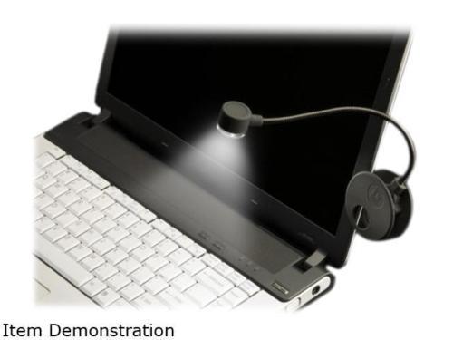 LightWedge LED Night Light Flex Neck Tech Gunmetal - NEW!