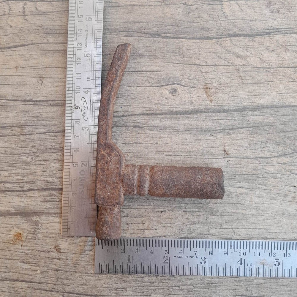 Vintage old iron woodworking carpentry blacksmith Gunsmith hammer head tool