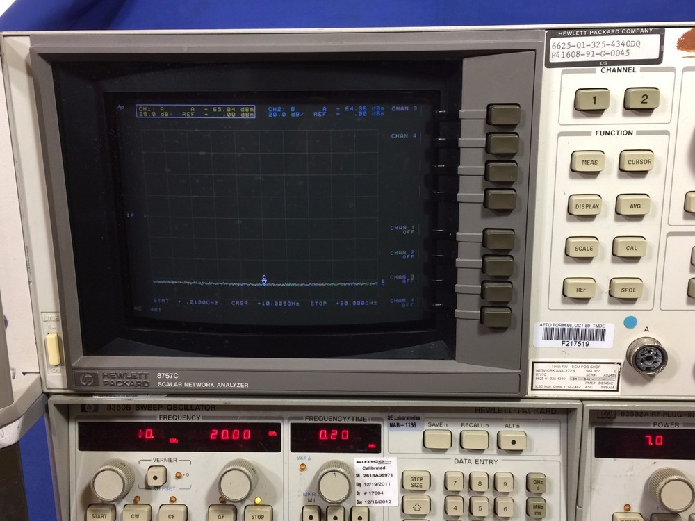 Agilent / HP/ Keysight 8757C Scalar Network Analyzer w/ OPT 001, Tested