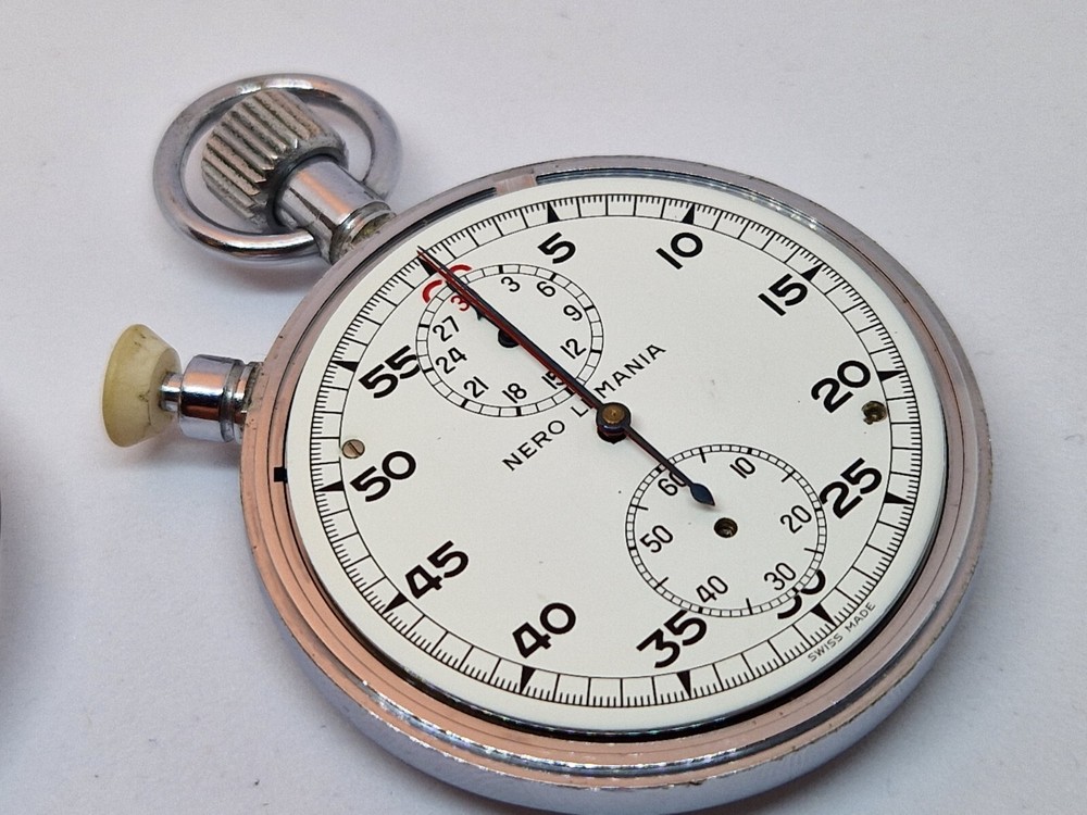 British Military issue 0552 Stop Watch Split seconds Chronograph Lemania