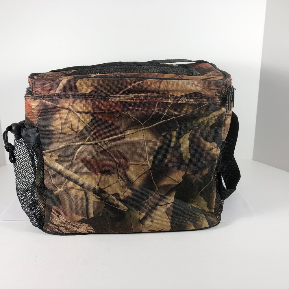 Camo Soft Side Cooler Bag Packable Tote Quick Access Top Strap