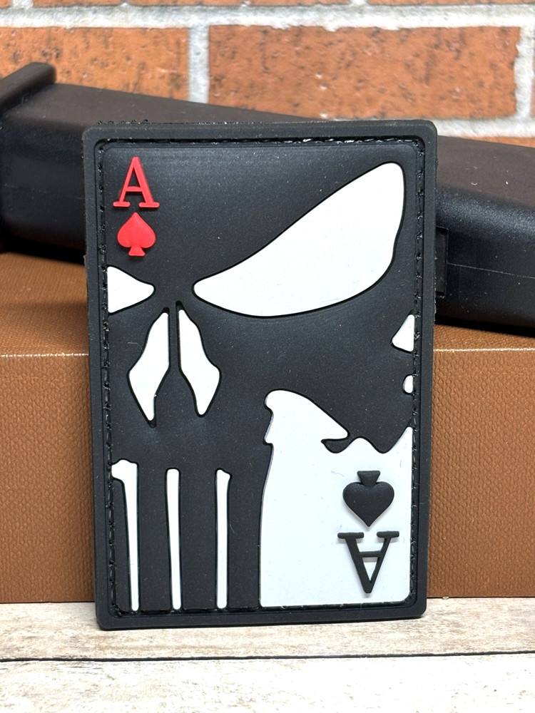 Sniper PVC Patch - Tactical Morale Sniper Ace Card Gun Patch - Punisher Patch