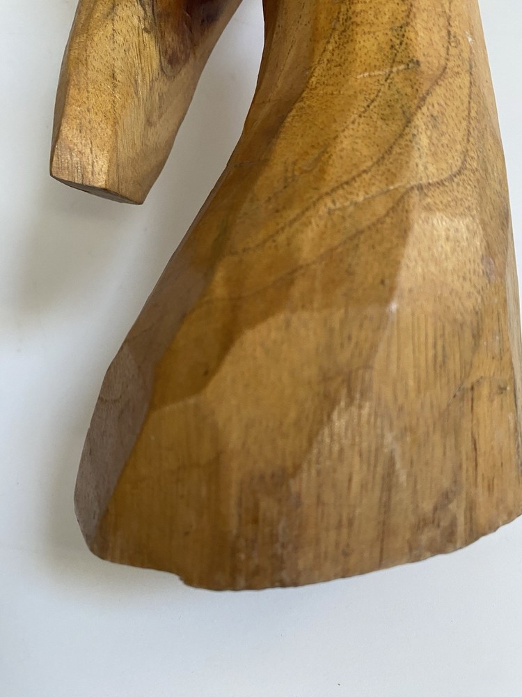 Hand Carved Wooden Parrot 15”