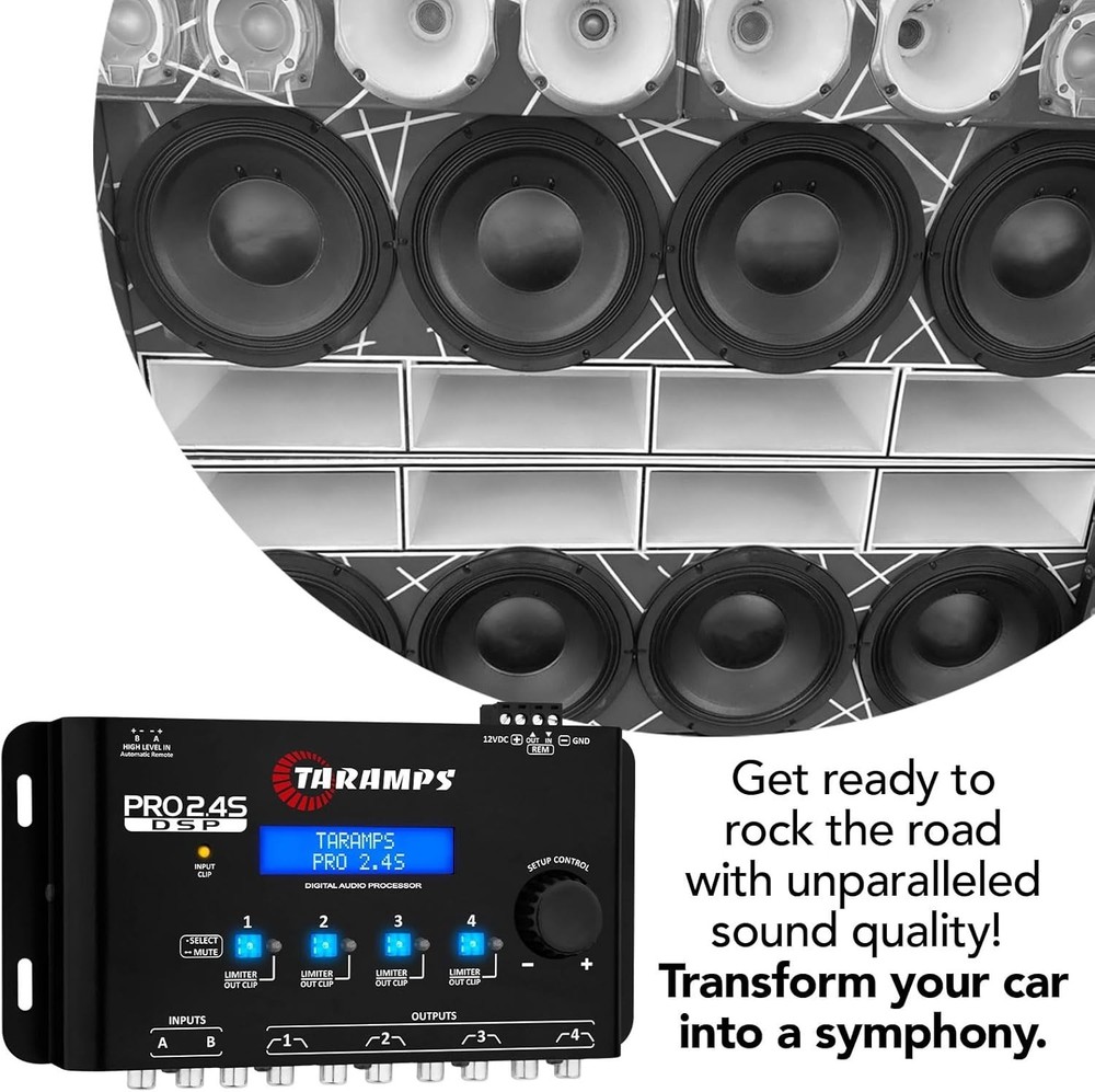 Digital Signal Processor with 15-Band Graphic Equalization & 12 Presets