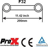F32 Roof Element W- Single Side Clamp 0.5 Meter | 2mm Wall