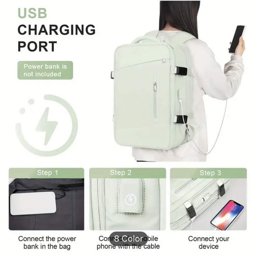 ✅ Flight-Approved Carry on Personal Item Backpack ✈️(45cmx22cmx33cm)