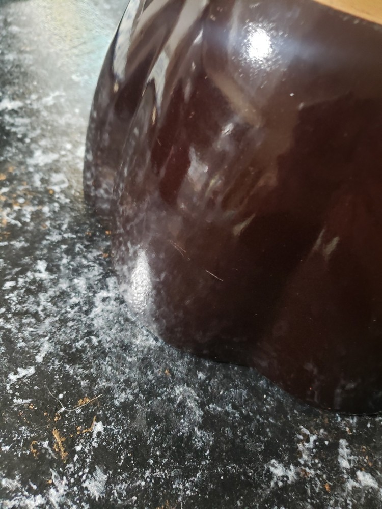 Vintage Brown Ceramic Bundt Cake Mold