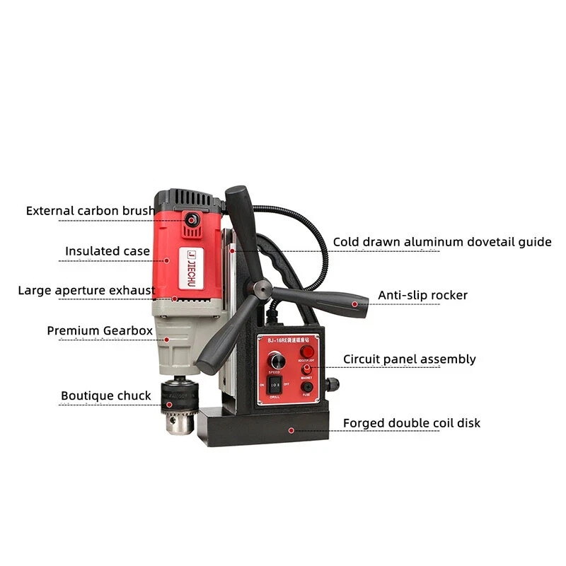 16RE High Power Magnetic Drill Suction Iron Drill Tapping Drill Attack Machine